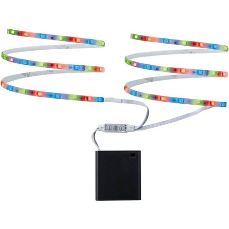 Paulmann 707.00 Function Il Strip 2 x 80 cm Rgb 1.2 W 9 V Bianco Metallo/Plastica 70700 Cambia Colore Luce Band (1/5)