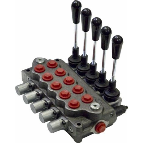 Distributore oleodinamico Ama a 5 leve doppio effetto - 40L (1/5)