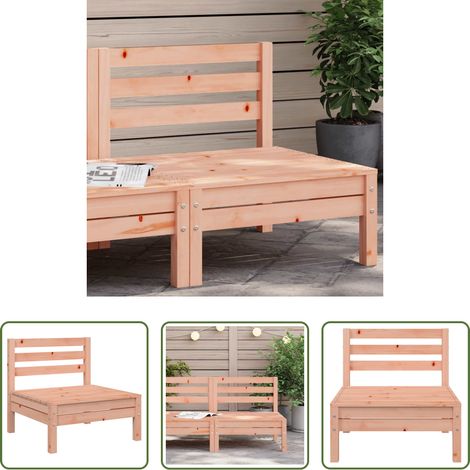vidaXL Canapé de jardin sans accoudoirs bois massif douglas (1/5)