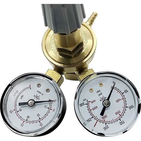 Réducteur De Pression - Pour Bouteille Gaz Protection Argon CO2 Helium - Raccord W21 8 X 1 14 - 0 À 20 L Min - 300 Bar Max - 1 Pièce (1/5)