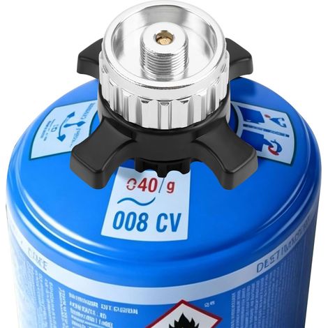 Gas Cartridge Adapter – CV Easy Click to EN417 7/16" for Stove  Compatible with CV270 Plus, CV300 Plus and CV470 Plus, for EN417 stoves, quick assembly without tools (1/5)