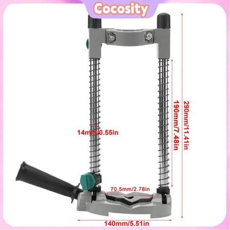 Guide De Perçage - Support Réglable À Angle 45° - Pour Perceuse Électrique - 290 X 140 X 190 Mm - 1,1 Kg (1/4)