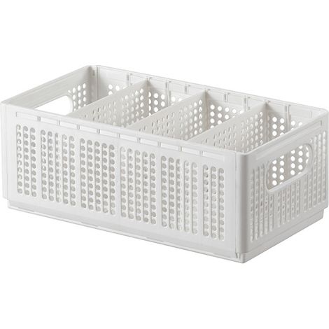 Boîte de rangement pliable pour vêtements avec compartiments, organisateur de pantalons 4 cases (1/2)