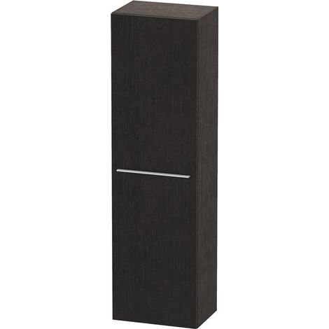 Duravit X-Large Armadio alto 1137, 1 anta in legno, incernierato a destra, 500 mm, Colore (anteriore/corpo): impiallacciato in vero legno di quercia scuro spazzolato e vero legno - XL1137R7272