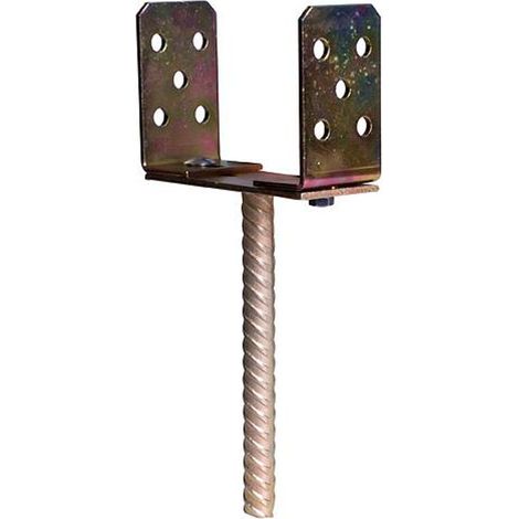 Träger für Kanthölzer CASU, 0-200 mm, Zn, Fuß verstellbar, versenkbar