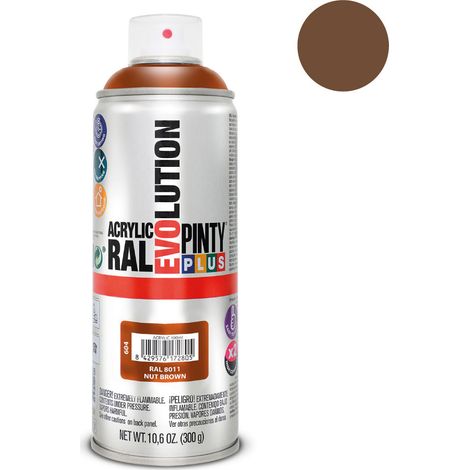 PINTURA EN SPRAY PINTYPLUS EVOLUTION 520cc RAL 8011 PARDO NUEZ