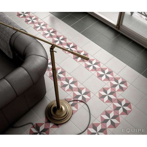 Aelle - Carrelage sol / mur effet ciment uni gris 20x20 cm CAPRICE GREY - Vendu par boîte de 1 m² (1/2)