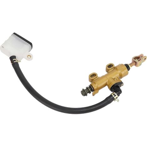 Motorrad-Hinterradbremspumpen-Hauptbremszylinder-Kit hydraulisch mit Ausgleichsbehälter, universell für Dirtbikes und ATVs