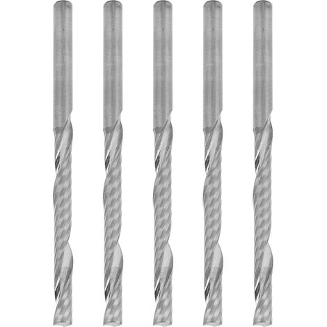 5 fraises 1 dent CNC en carbure pour aluminium, 3.175 mm, outil de coupe professionnel pour usinage (1/5)