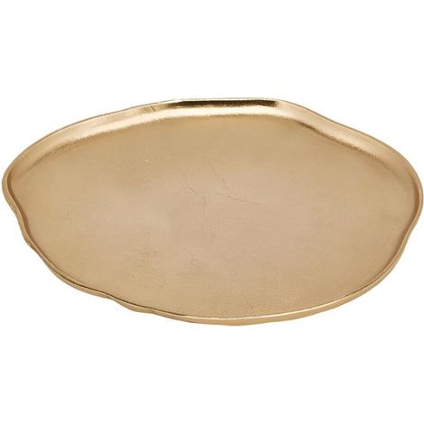 EDG Vassoio In Alluminio Irregolare Oro, Ø 30cm (1/3)