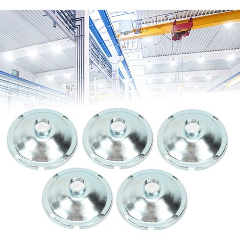 Lot de 5 tubes filetés G3/4 pour éclairage intérieur d'usine et d'atelier, ventouses, couvercles de lampes industrielles et minières, têtes de soudage, tubes 6 pans de 12 cm. (1/5)