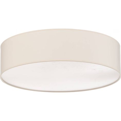 Euluna Lámpara de techo 'Roller' en Blanco Textura, Tela, Tejido, Seda (1/5)