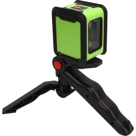 Niveau laser vert automatique avec support en L et trépied, auto-nivelant IP54, croix lumineuse verte portée 5m (1/5)