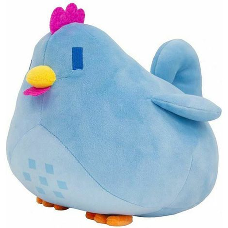 Coussin poulet Stardew Valley, peluche cadeau de Noël, bleu (1/4)