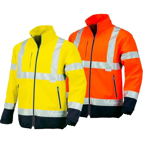 Chaqueta de trabajo alta visibilidad Industrial Starter Flash 04512 in softshell - L - Giallo