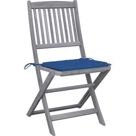 Maison Exclusive - Klappbare Gartenstühle 4 Stk. mit Kissen Massi