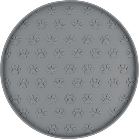 Tapis Silicone Alimentaire Pour Chien - Bord Surélevé 2cm - Antidérapant Avec Ventouses - Lavable Au Lave-Vaisselle - 50x40 Cm (1/5)