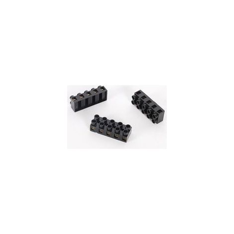 Barrette de Dominos Électriques, Bornes Électriques, jusqu'à 53 mm, raccordement électriquem 10A, Noir (1/3)