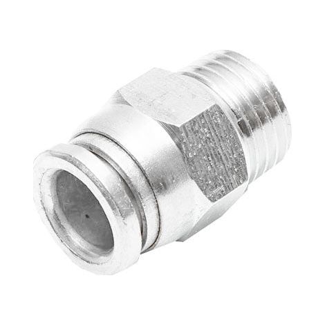 Connettore rapido dritto in metallo e vite in metallo fi 8 con 1/4 (1/3)
