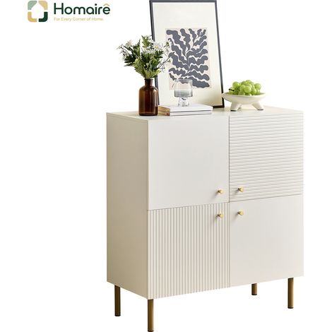 Flur- Garderobenschrank MDF weiß 80 x 36 x 90 cm HOMAIRE (1/5)