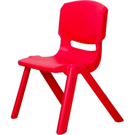 173710 Chaise colorée pour enfants en plastique résistant 26 x 30 x 50 cm  Couleur: Rouge