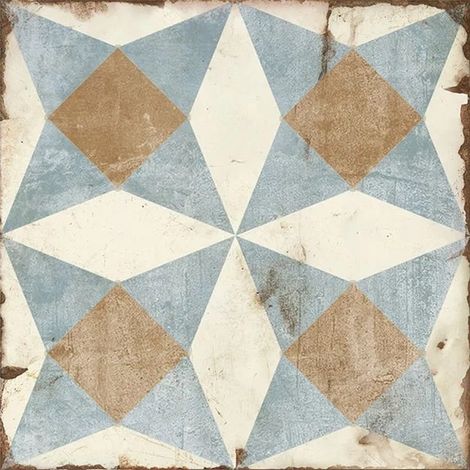 Carrelage ciment grès cérame 20x20 cm – Effet vintage – Résistant à l'humidité et aux taches – Conditionnement 0,52m²