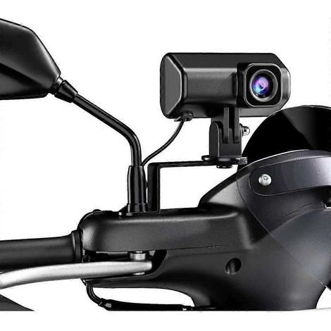 Caméra embarquée moto Ultra HD 1080p, alimentée par USB, étanche IP66 et résistante aux chocs, avec trois options d'installation (1/5)