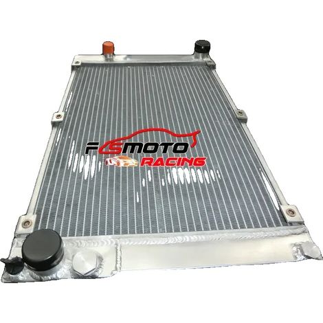 Radiador, construcción de aluminio, núcleo de 2 filas, compatible con Porsche 944 Turbo, compatible con Porsche 944 S2, diseño de flujo optimizado. (1/5)