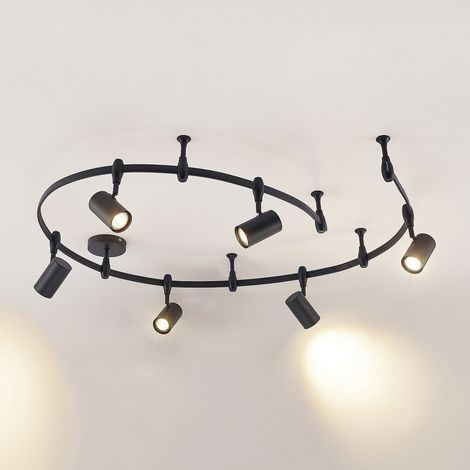 [GEBRAUCHT] B-Ware Lindby Schienensystem Delila Schwarz Flexibel Deckenlampe Deckenleuchte Lampe