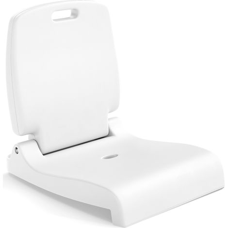 COSTWAY Foldable Outdoor Pool Chair Poolside Chairs for Edge of Pool-White (1/5)