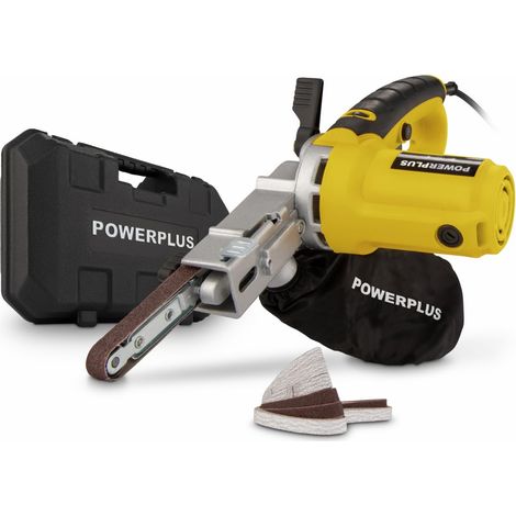 Lime à Bande Électrique de 400 W - Ponceuse à Bande Abrasive 457 x 13 mm - Vitesse Max. de 1700 min-1 - avec Coffret et 10 Accessoires (1/5)