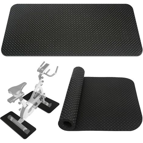 Alfombrilla protectora para suelos de gimnasio, alfombrilla protectora de silicona de doble cara de 2 piezas, alfombrilla para equipos de gimnasio, cintas de correr y equipos deportivos.