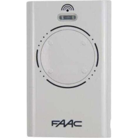 Neptune – Télécommande FAAC XT4 868 SLH émetteur 4 canaux – Technologie SLH non clonable – Alimentation 2 piles lithium CR2032 – Pour portails et portes de garage