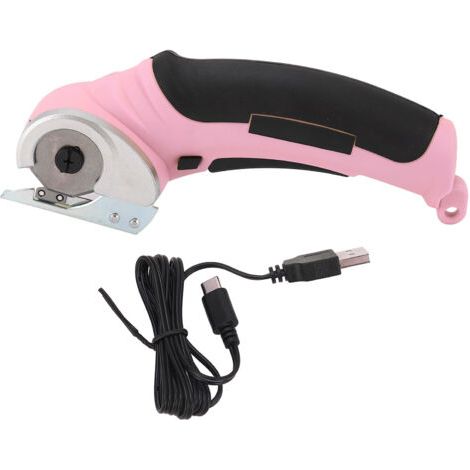 Ciseaux électriques sans fil coupe-tissu portatif 240 tr/min outil Rechargeable pour éponge de tapis rose (1/5)