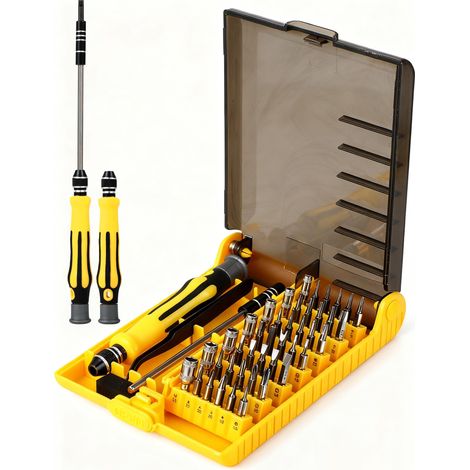 Set Tournevis Precision 45 Pièces Magnétique pour Réparation Électronique (1/5)