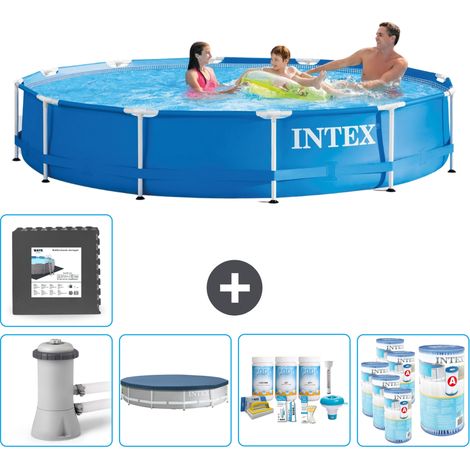 Intex Piscina con struttura Rotonda - 366x76 cm - 6-pezzi  SCB17 (1/5)