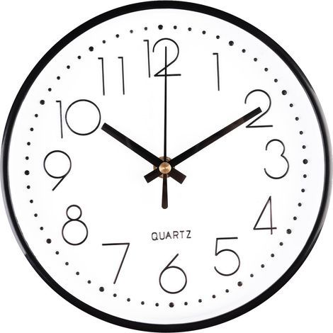 1 Horloge Murale Ronde, Silencieuse, Design Moderne, Facile à Lire, Pour Salon, Chambre, Cuisine, Bureau (1/5)