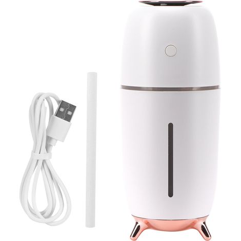 Hygromètre USB intelligent avec lumière nocturne pour bureau, voiture, maison - Blanc (1/5)