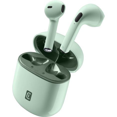 Cellularline WIRELESS HEADSET STYLE Auricolari Bluetooth con Custodia di Ricarica COLOR Verde (1/3)