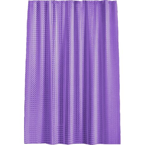 1 Rideau de douche, EVA transparent, imperméable, 12 crochets, salle de bain (1/5)