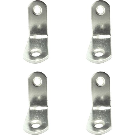 Angolari di rinforzo "AN24" 30x30x16mm in acciaio inox (4 unità, viti incluse)