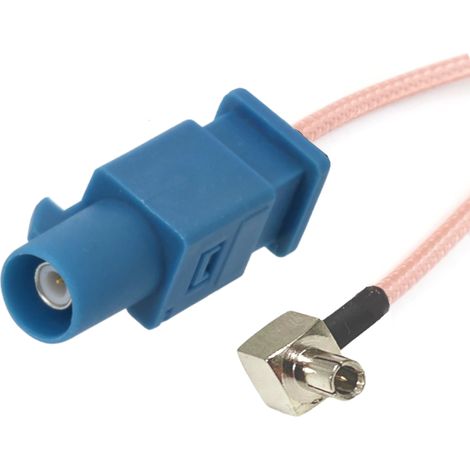 Conector pigtail TS9 / conector fakra RG316 15cm (1/2)