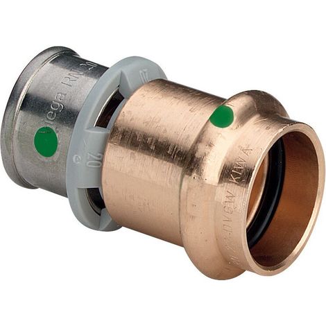 Viega Profipress Sanfix P-Übergangsstück, d1 25, d2 22 Rotguss Modell 2213P, 605490 (1/2)