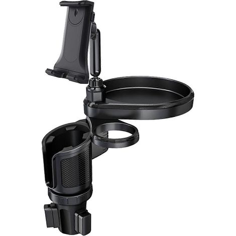 Support de téléphone de voiture avec plateau repas pour bouteille d'eau et en-cas (1/5)