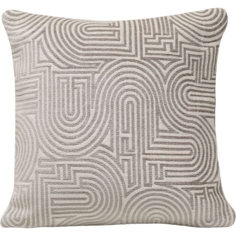Housse de coussin en Chenille au motif graphique KLARK