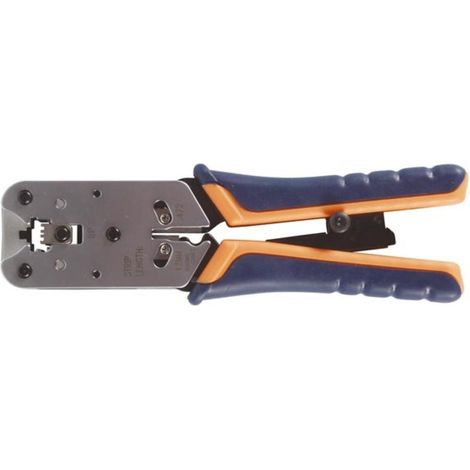 PINCE A SERTIR PROFESSIONNELLE POUR CONNECTEUR MODULAIRE 8P8C (RJ45) VELLEMAN VTM8P (1/2)