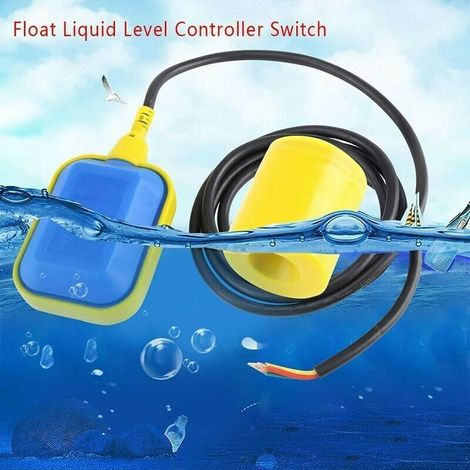 Interruttore livello acqua galleggiante, cavo 3m, per pompe serbatoio (1/3)