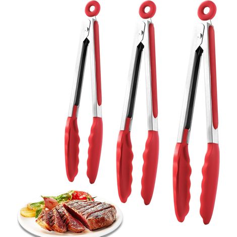 De Cuisine 3 Pices Ustensiles AntiadhsifsPinces Pour (1/5)