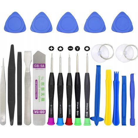 Set di cacciaviti per riparazioni GSM, 25 pezzi, per smartphone e tablet.
