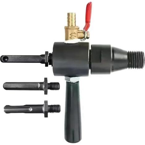 Convertisseur d'injection d'eau pour marteau électrique adaptateur pour convertir un marteau électrique en perceuse à eau dispositif d'ajout de bielle de raccordement pour adaptateur. (1/5)
